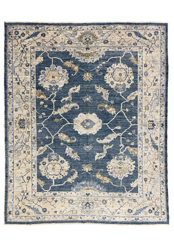 7'10"x9'8" Oushak Hand Knotted