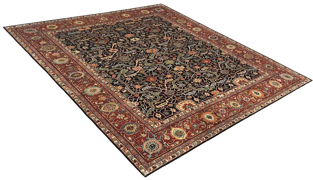 7'11"x10'1" Arabesque Hand Knotted