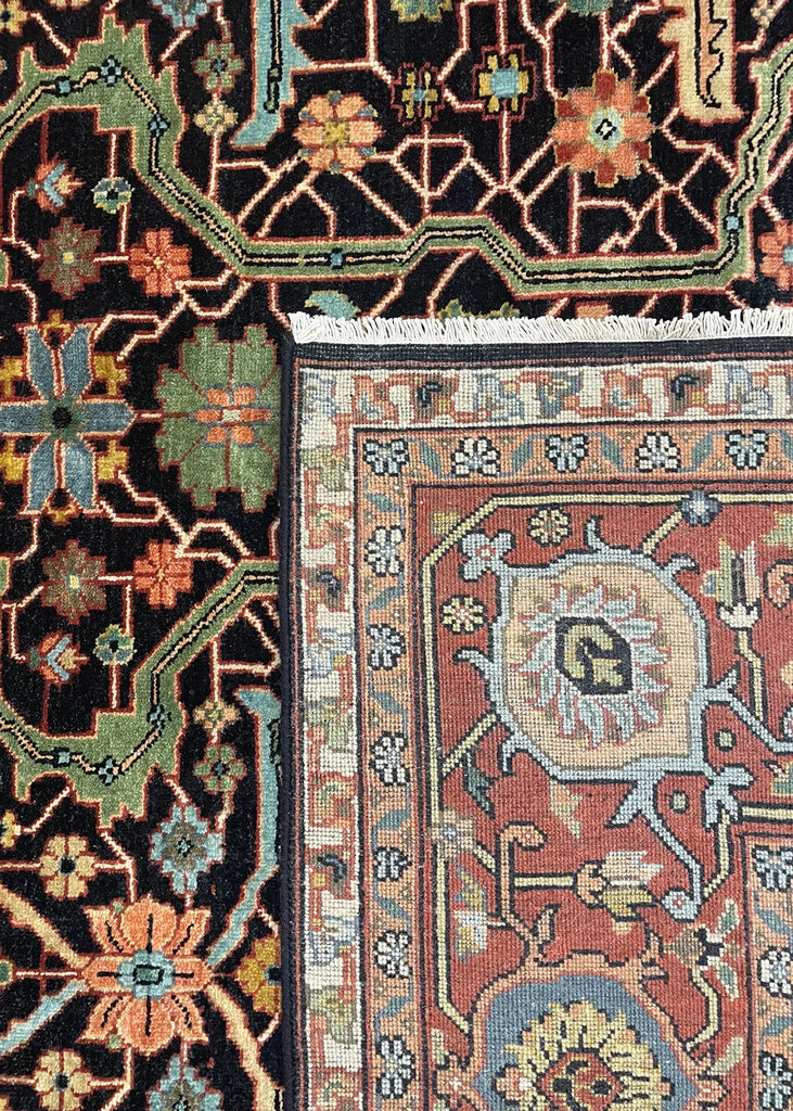 7'11"x10'1" Arabesque Hand Knotted
