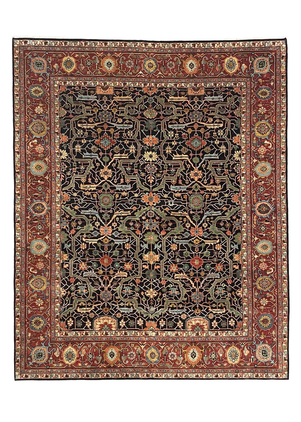 7'11"x10'1" Arabesque Hand Knotted