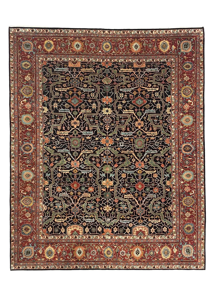 7'11"x10'1" Arabesque Hand Knotted