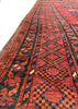 7'7"x9'8" Ersari Turkmen Hand Knotted