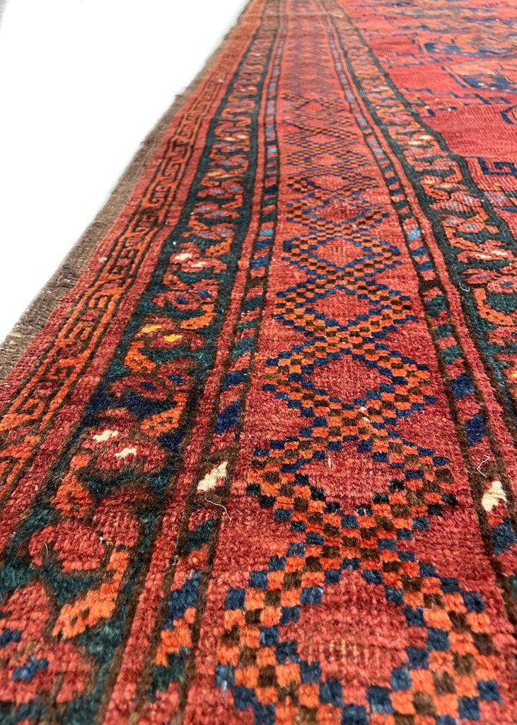 7'7"x9'8" Ersari Turkmen Hand Knotted