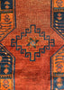 7'7"x9'8" Ersari Turkmen Hand Knotted