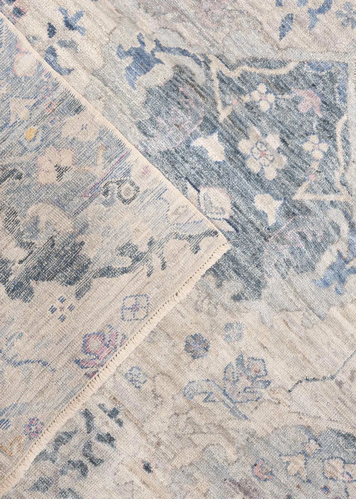 7'8"x9'4" Oushak Hand Knotted