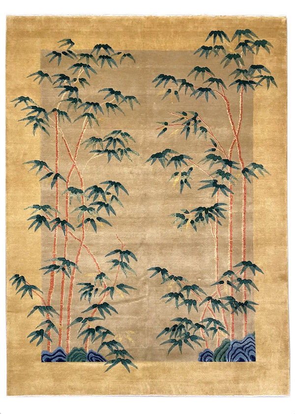 8'10"x11'10" Art Deco Collection Hand Knotted