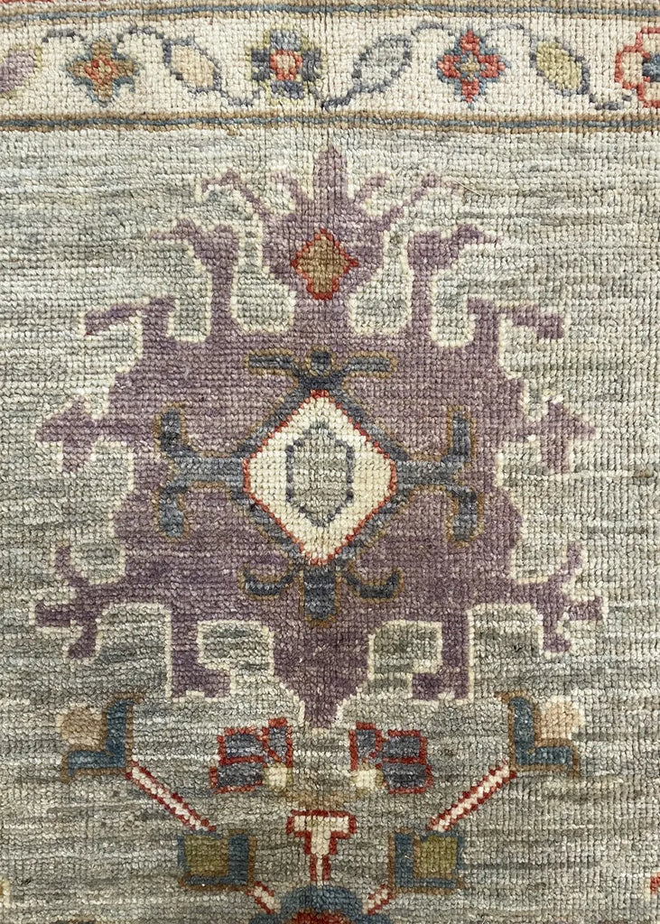 8'10"x12'1" Oushak Hand Knotted