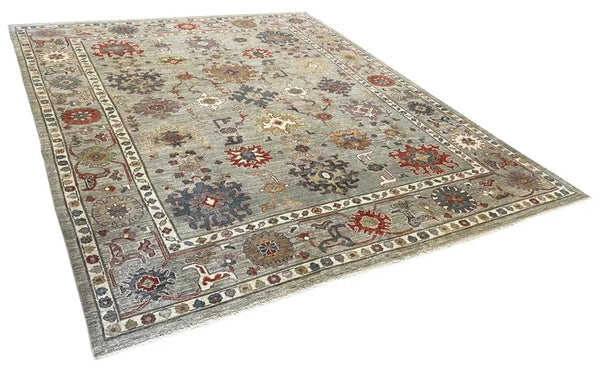 8'10"x12'1" Oushak (s) Hand Knotted