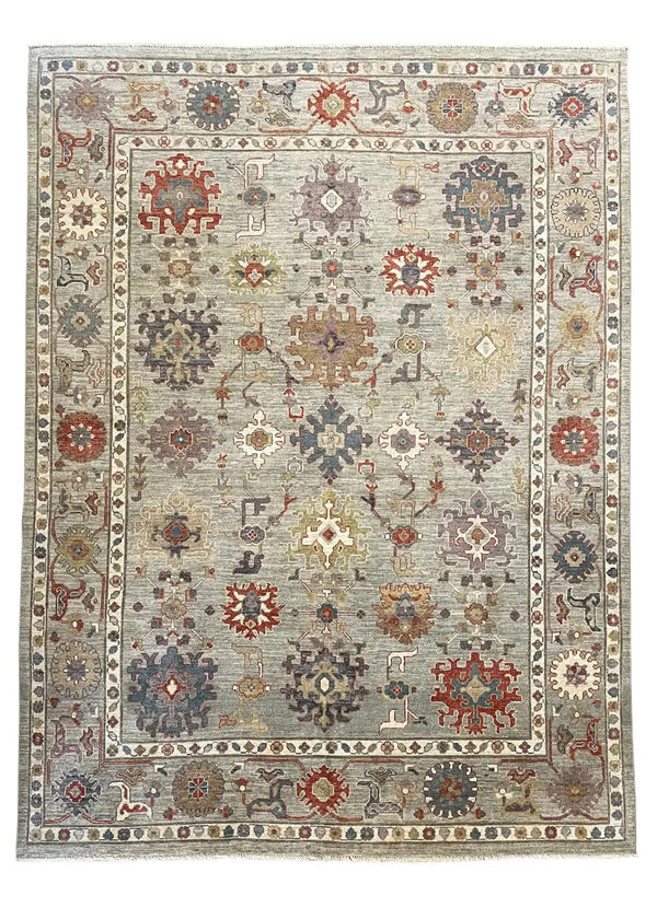 8'10"x12'1" Oushak (s) Hand Knotted
