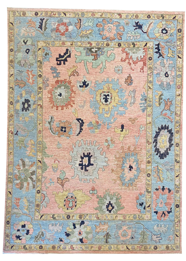 8'10"x12'2" Pak-Oushak (s) Hand Knotted