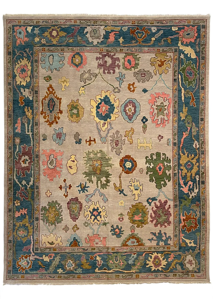 8'11"x11'11" Popley Oushak Rugs