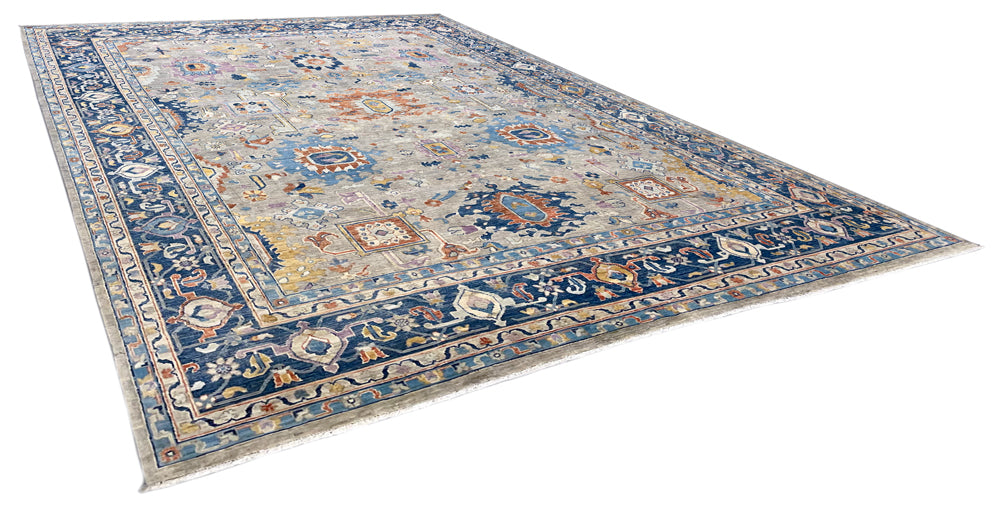 8'11"x11'7" Mahal Hand Knotted