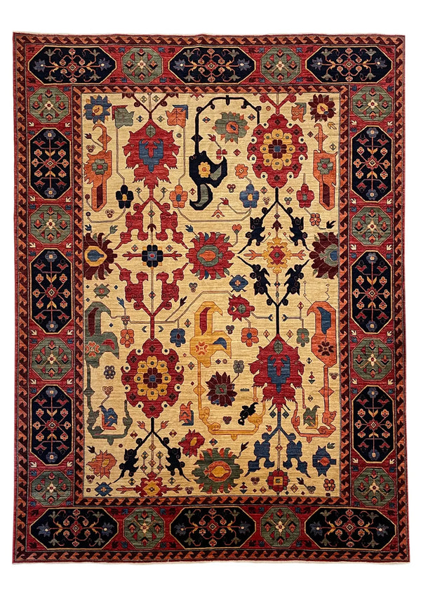 8'11"x11'7" Sauj Bolag Rugs