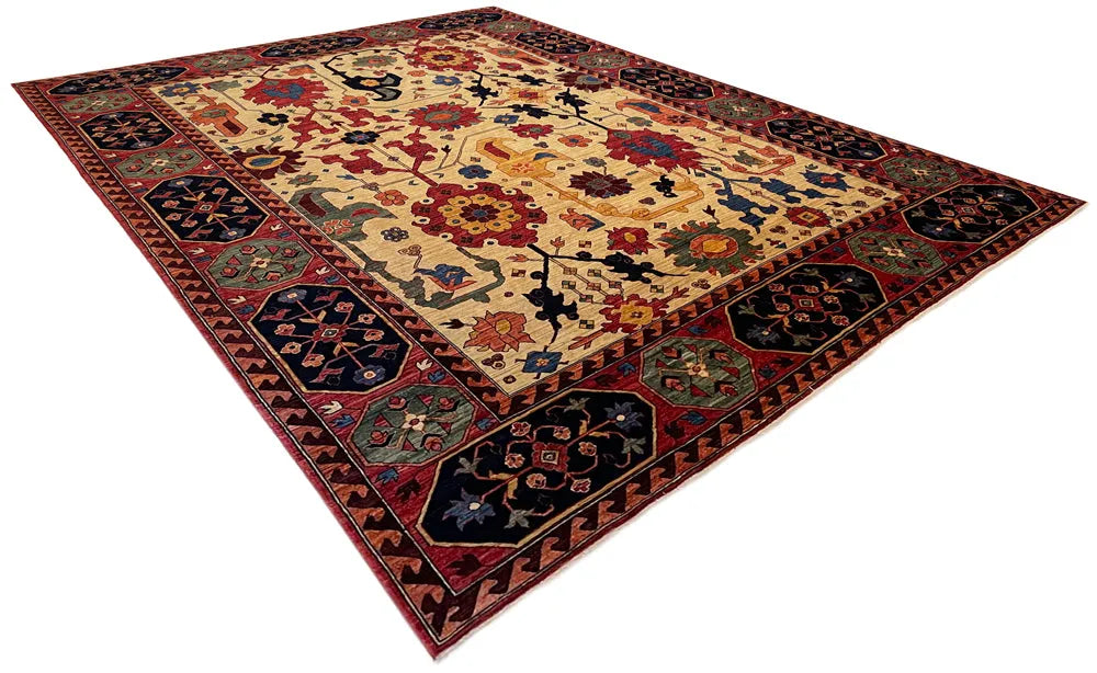 8'11"x11'7" Sauj Bolag Rugs