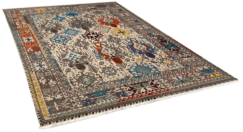 8'1"x10'4" Mashad Hand Knotted