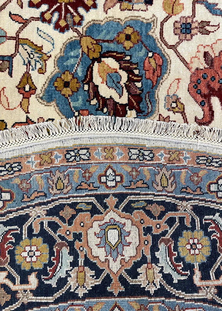 8'1"x8'1" Tabriz Hand Knotted