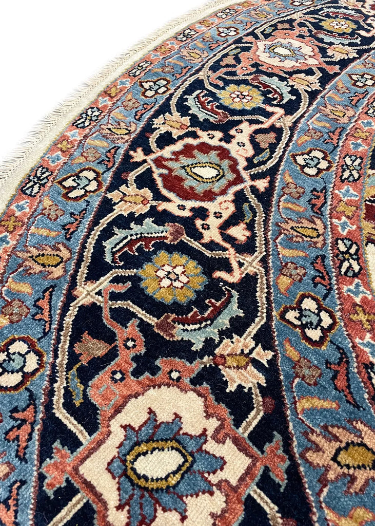 8'1"x8'1" Tabriz Hand Knotted