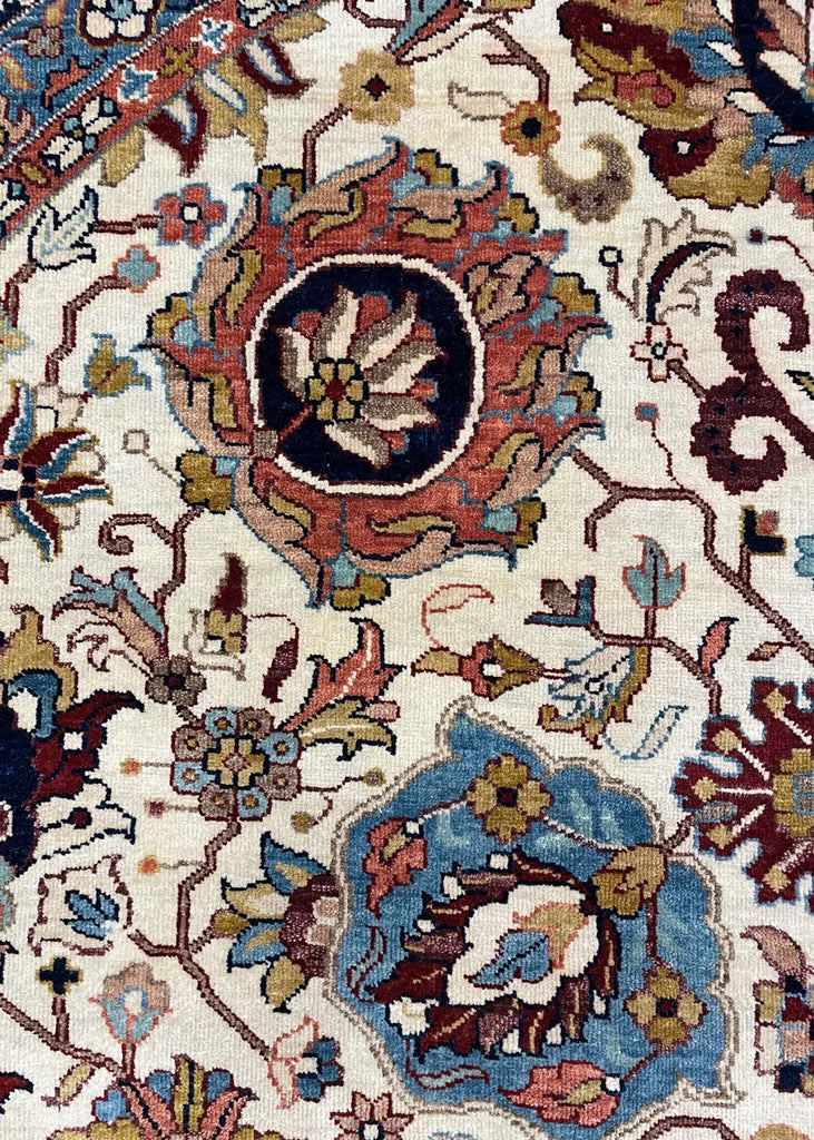 8'1"x8'1" Tabriz Hand Knotted
