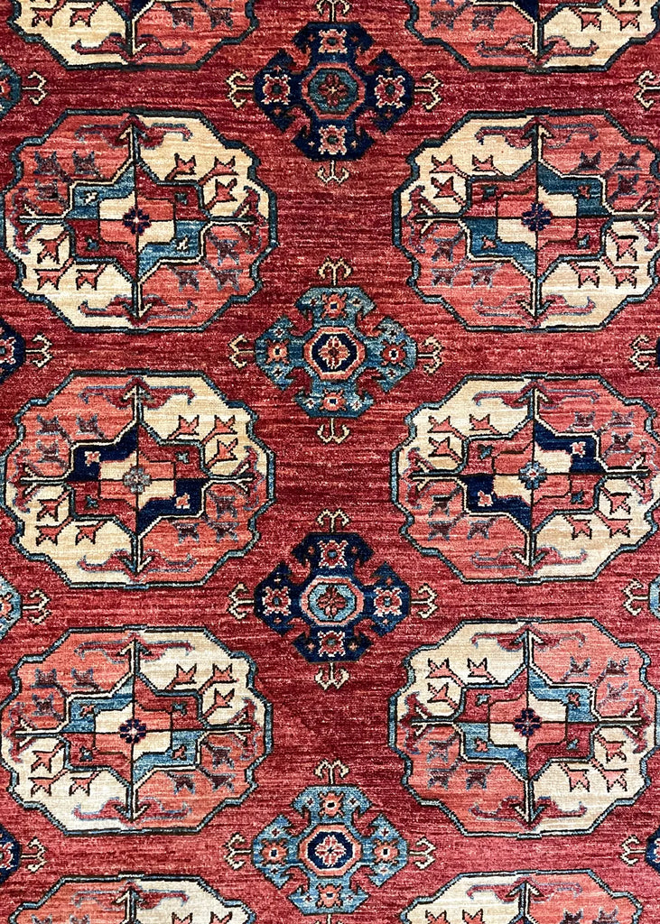 8'1"x9'10" Ersari Hand Knotted