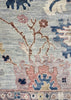 8'1"x9'10" Oushak Hand Knotted