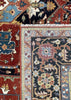 8'1"x9'11" Medallion Heriz Hand Knotted