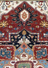 8'1"x9'11" Medallion Heriz Hand Knotted