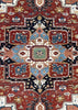 8'1"x9'11" Medallion Heriz Hand Knotted