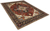 8'1"x9'11" Medallion Heriz Hand Knotted