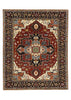 8'1"x9'11" Medallion Heriz Hand Knotted