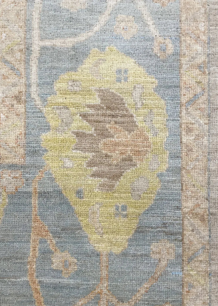 8'1"x9'7" Oushak Hand Knotted