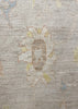 8'1"x9'7" Oushak Hand Knotted