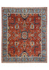 8'1"x9'9" Heriz Hand Knotted