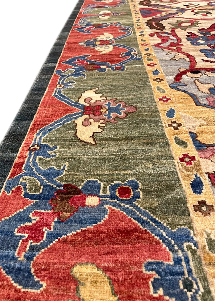 8'2"x10'1" Polonaise Hand Knotted