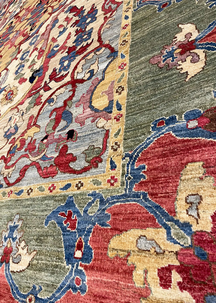 8'2"x10'1" Polonaise Hand Knotted