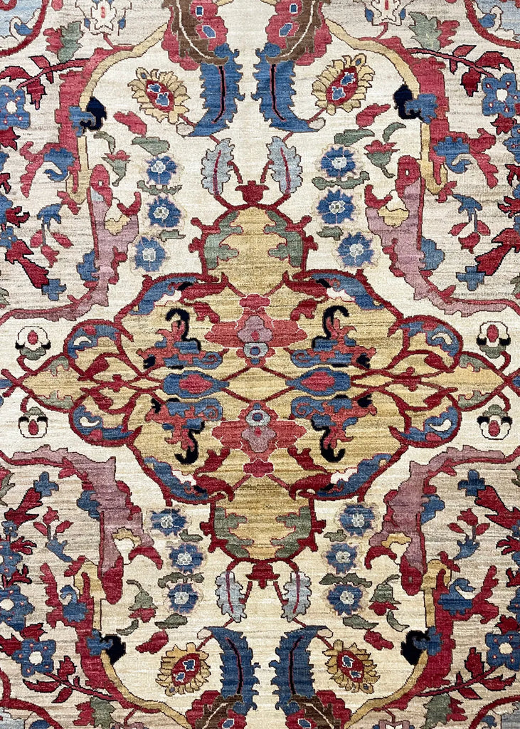 8'2"x10'1" Polonaise Hand Knotted