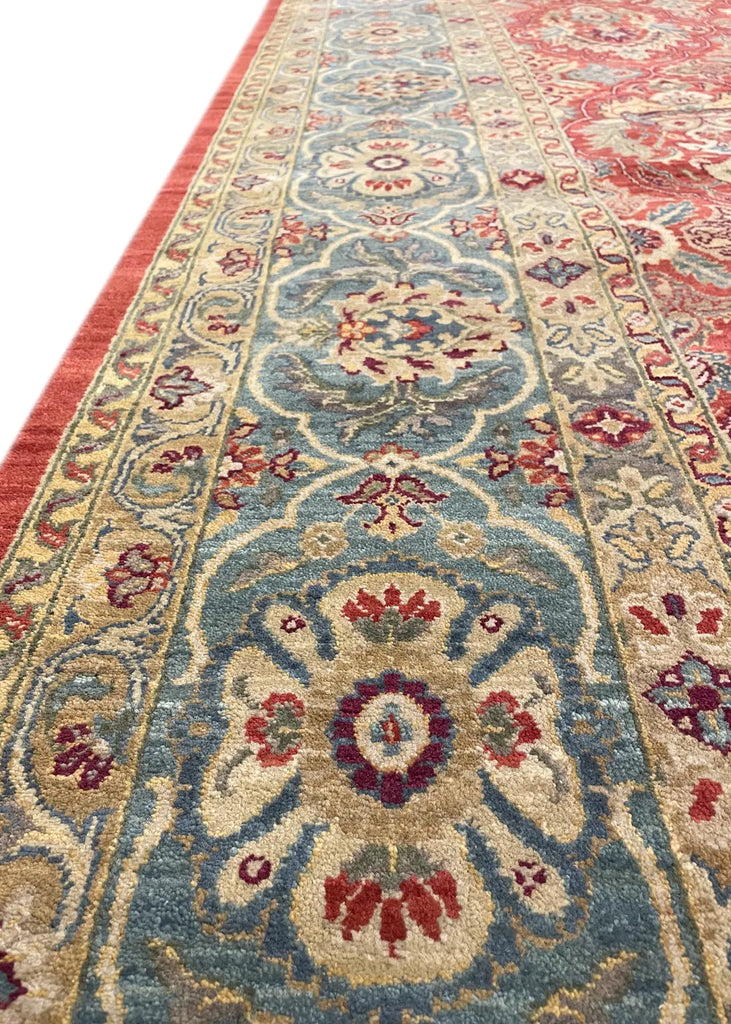 8'2"x10'4" Jal Mahal Agra Hand Knotted