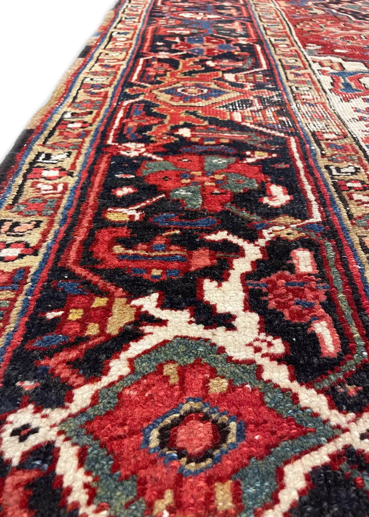 8'2"x11'1" Heriz Hand Knotted