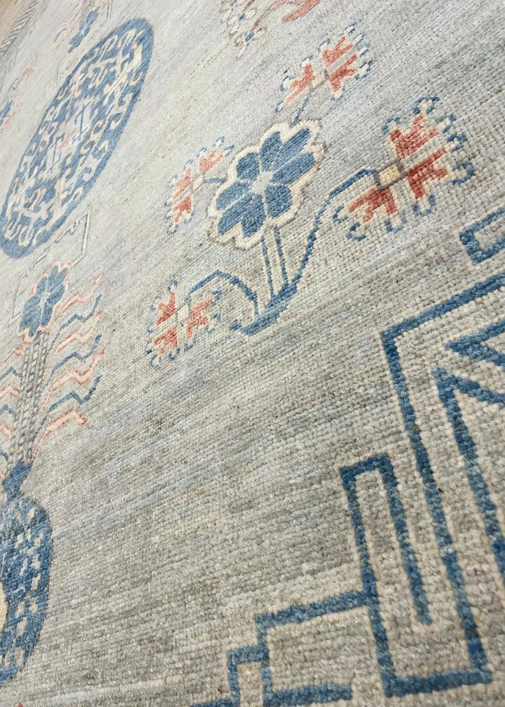 8'2"x9'11" Khotan (s) Hand Knotted