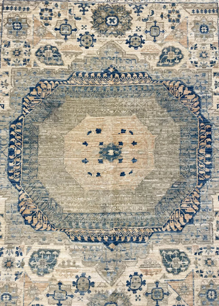 8'2"x9'11" Nooristan Mamluk Hand Knotted