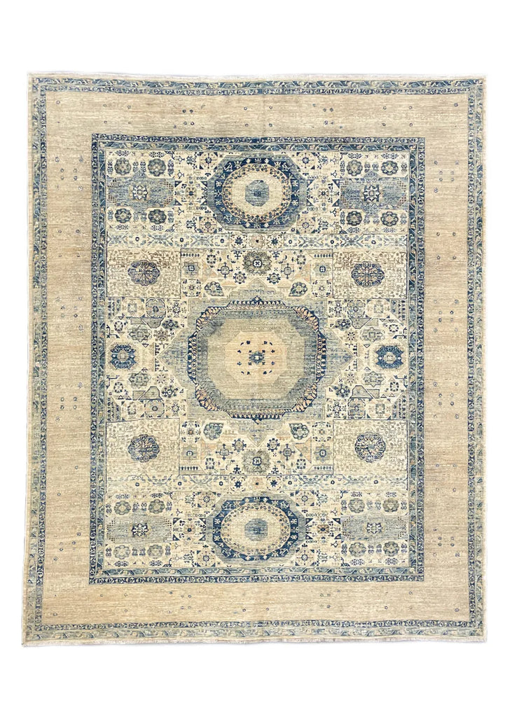 8'2"x9'11" Nooristan Mamluk Hand Knotted