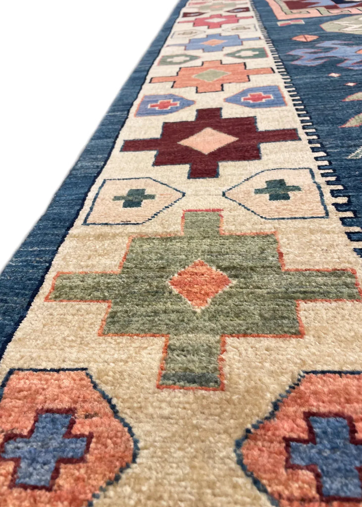 8'2"x9'9" Quchan Hand Knotted