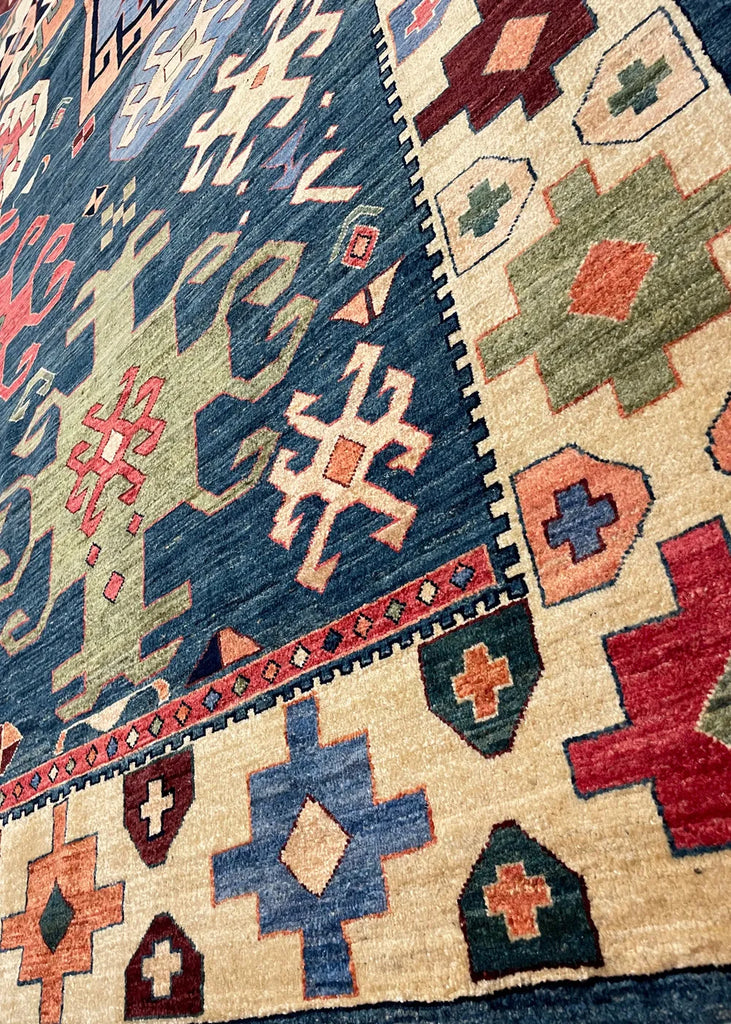 8'2"x9'9" Quchan Hand Knotted