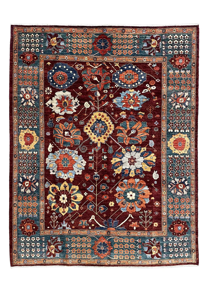 8'3"x10'6" Sauj Bolag Kurdish Hand Knotted