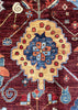 8'3"x10'6" Sauj Bolag Kurdish Hand Knotted
