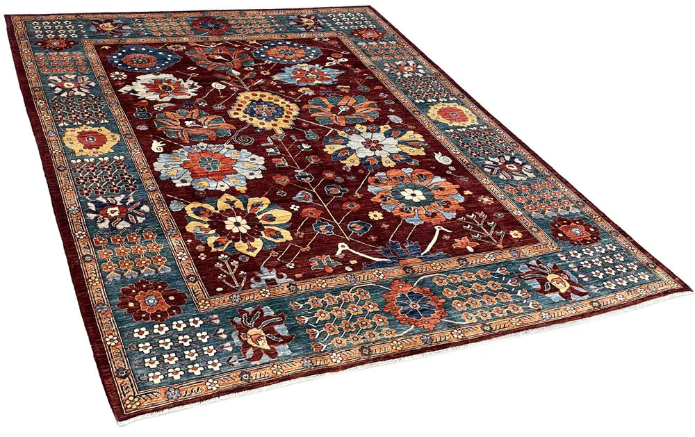 8'3"x10'6" Sauj Bolag Kurdish Hand Knotted