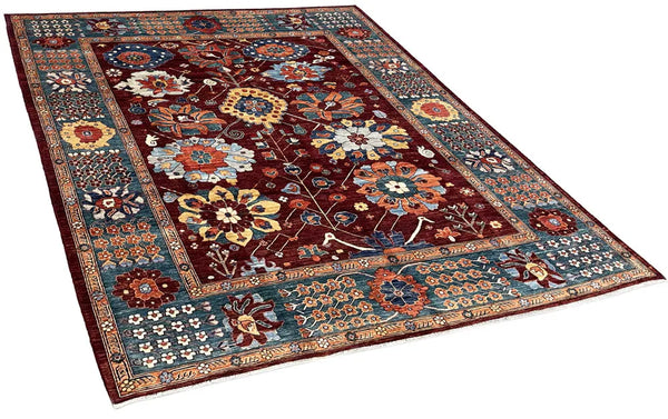 8'3"x10'6" Sauj Bolag Kurdish Hand Knotted