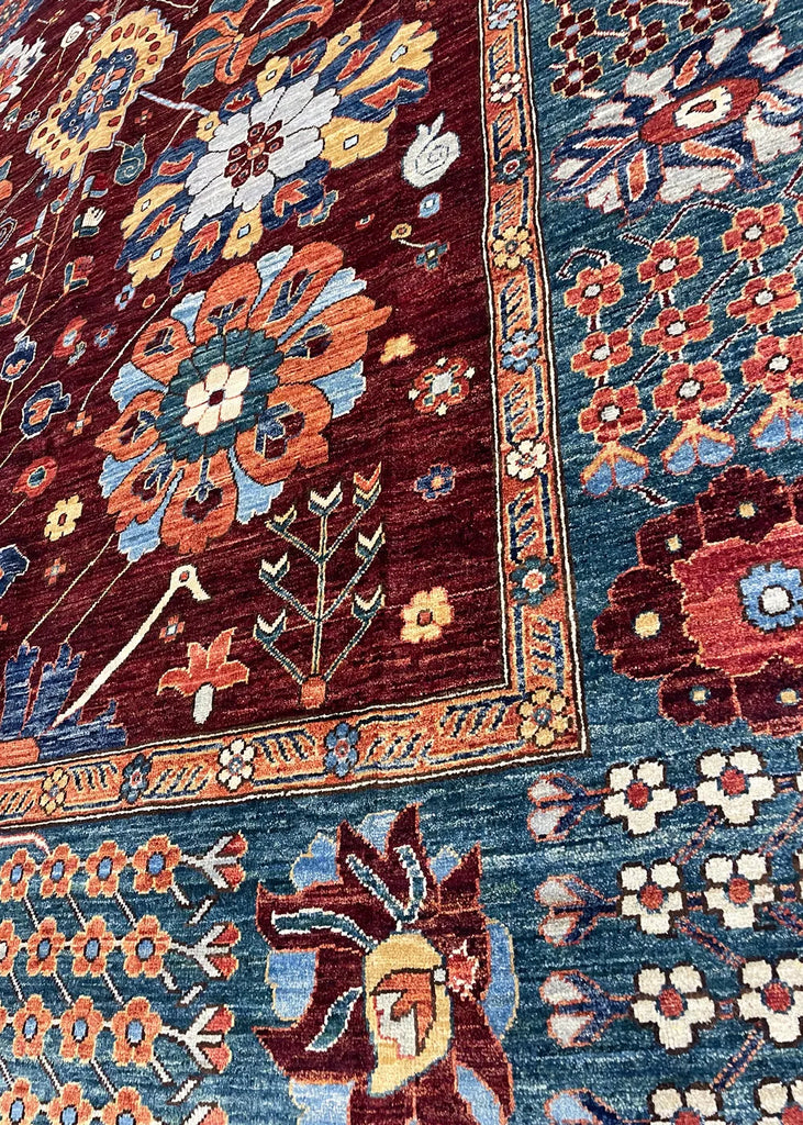 8'3"x10'6" Sauj Bolag Kurdish Hand Knotted