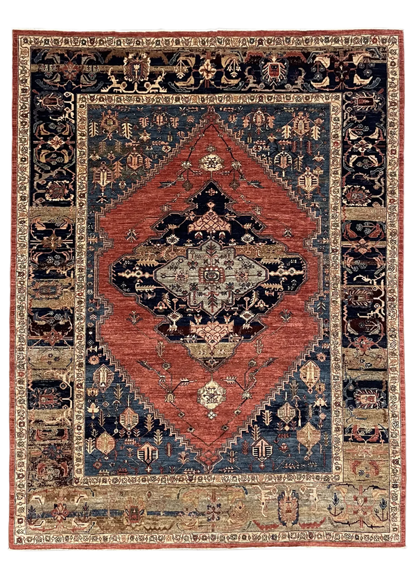 8'3"x10'9" Serapi Hand Knotted