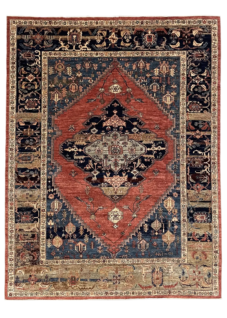 8'3"x10'9" Serapi Hand Knotted