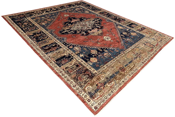 8'3"x10'9" Serapi Hand Knotted